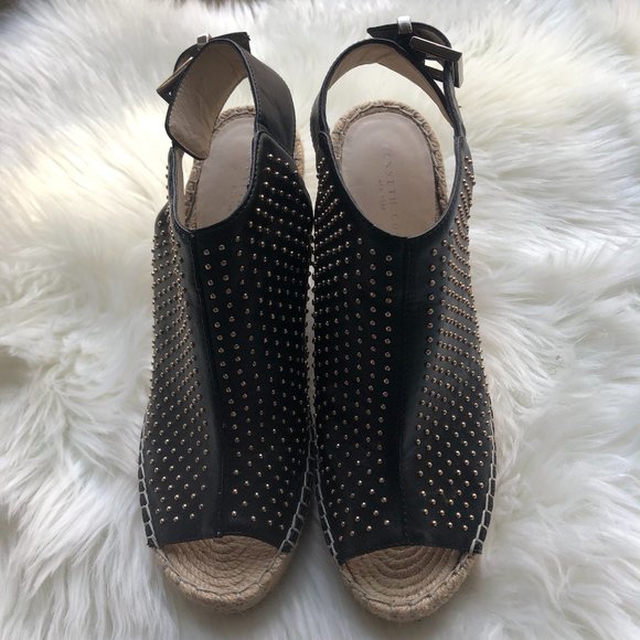 Kenneth Cole New York "Olivia 3" Studded Wedges - Picture 1 of 12